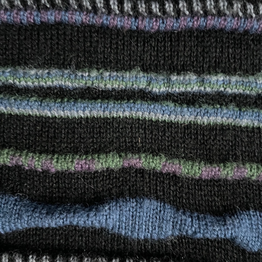 Vintage 90s pure Wool  knit sweater Steven Windson by Damon Coogi-inspired LG - Picture 3 of 7